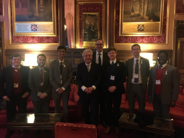Students with Mr Speaker